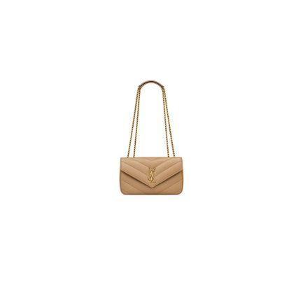 YSL LOULOU small in MATELASSE lambskin